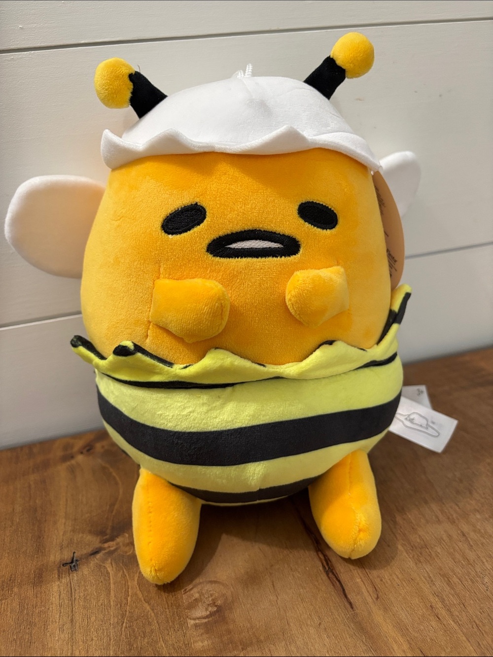 NEW! Gudetama The Lazy Egg Bee Stuffy Stuffed Animal Plush Toy NWT Sanrio